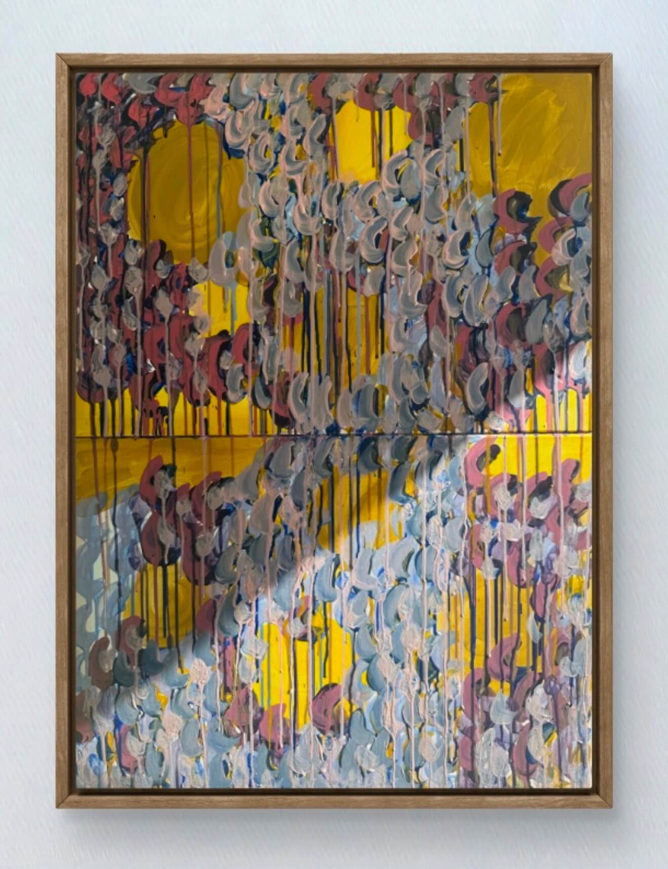 “Composition colorée de Nicholas Le Ny‑Clarke, artiste peintre contemporain”