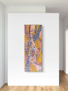 Peinture abstraite gestuelle réalisée par l’artiste peintre contemporain Nicholas Le Ny‑Clarke